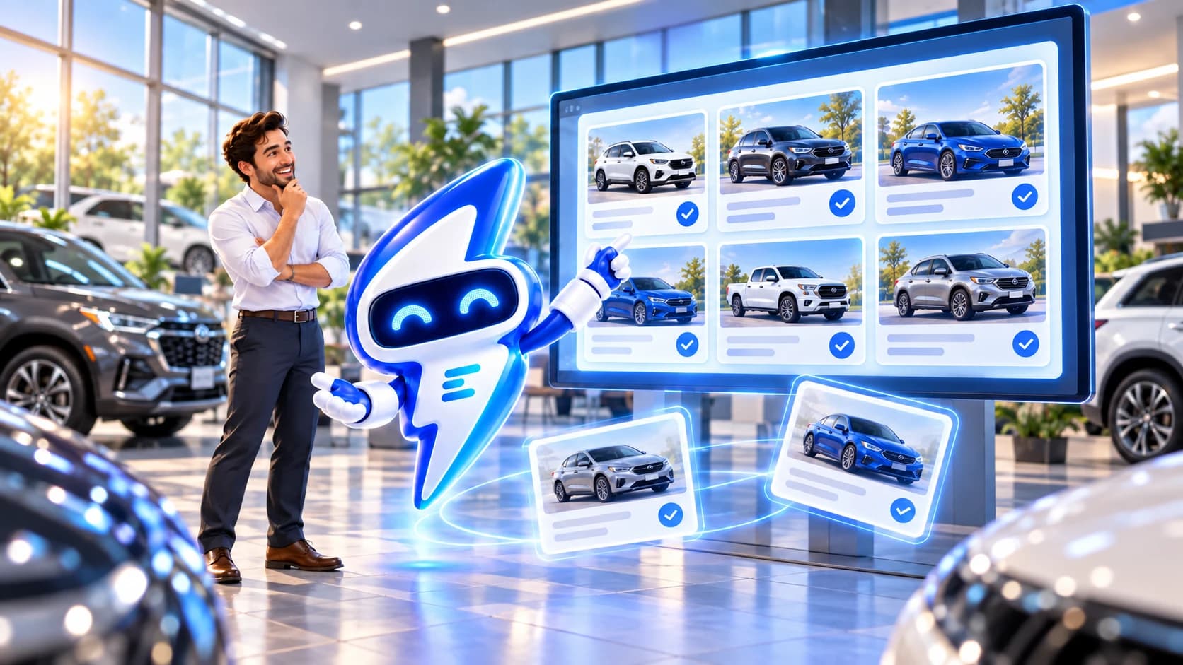 Clean, branded listings on every car